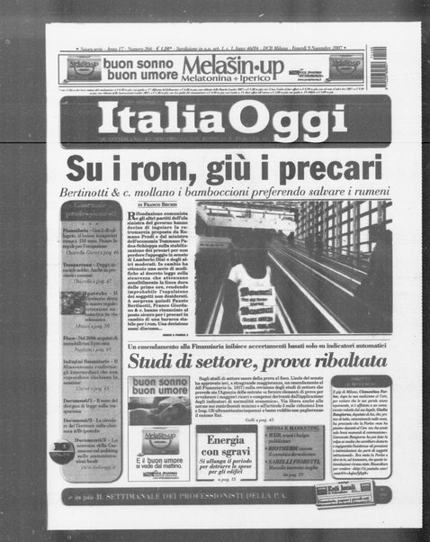 Italia oggi : quotidiano di economia finanza e politica